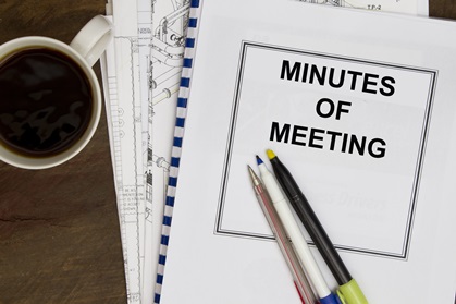 Minutes of meeting
